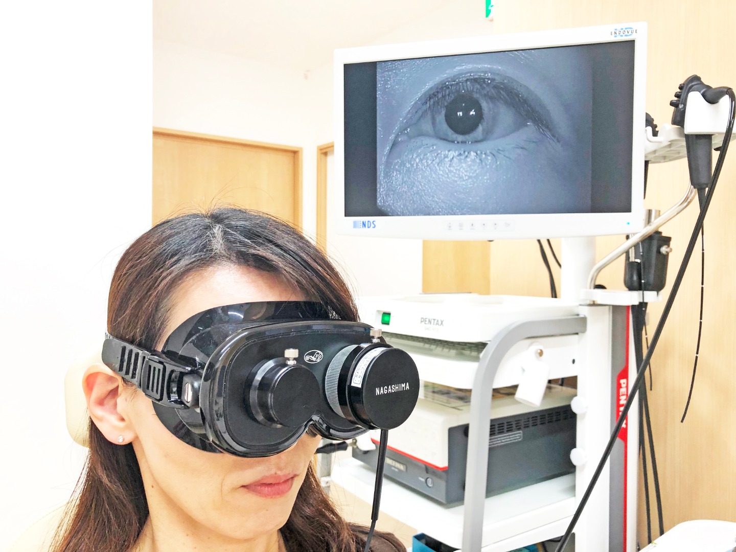 赤外線CCDカメラを用いた眼振検査